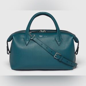 METIER LONDON Perriand City Small Lost at Sea Blue Leather Hand Bag $3450 Verite